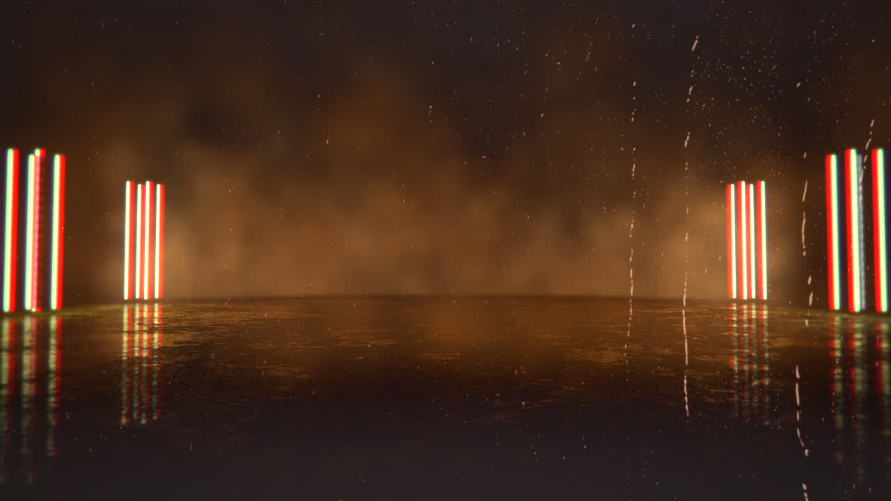 luces de neón en la calle en la ciudad de japón