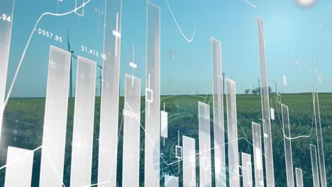 Animation-Von-Statistiken-Und-Datenverarbeitung-über-Windkraftanlagen