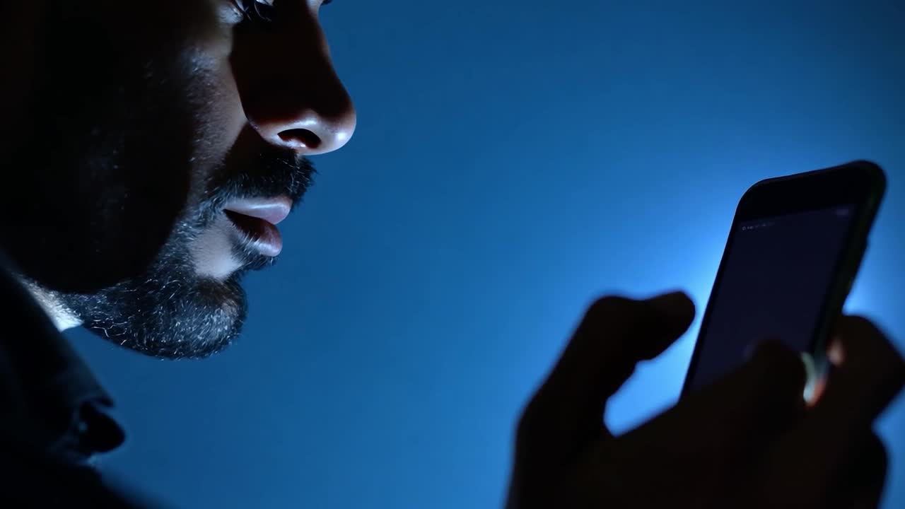 hombre usando teléfono inteligente
