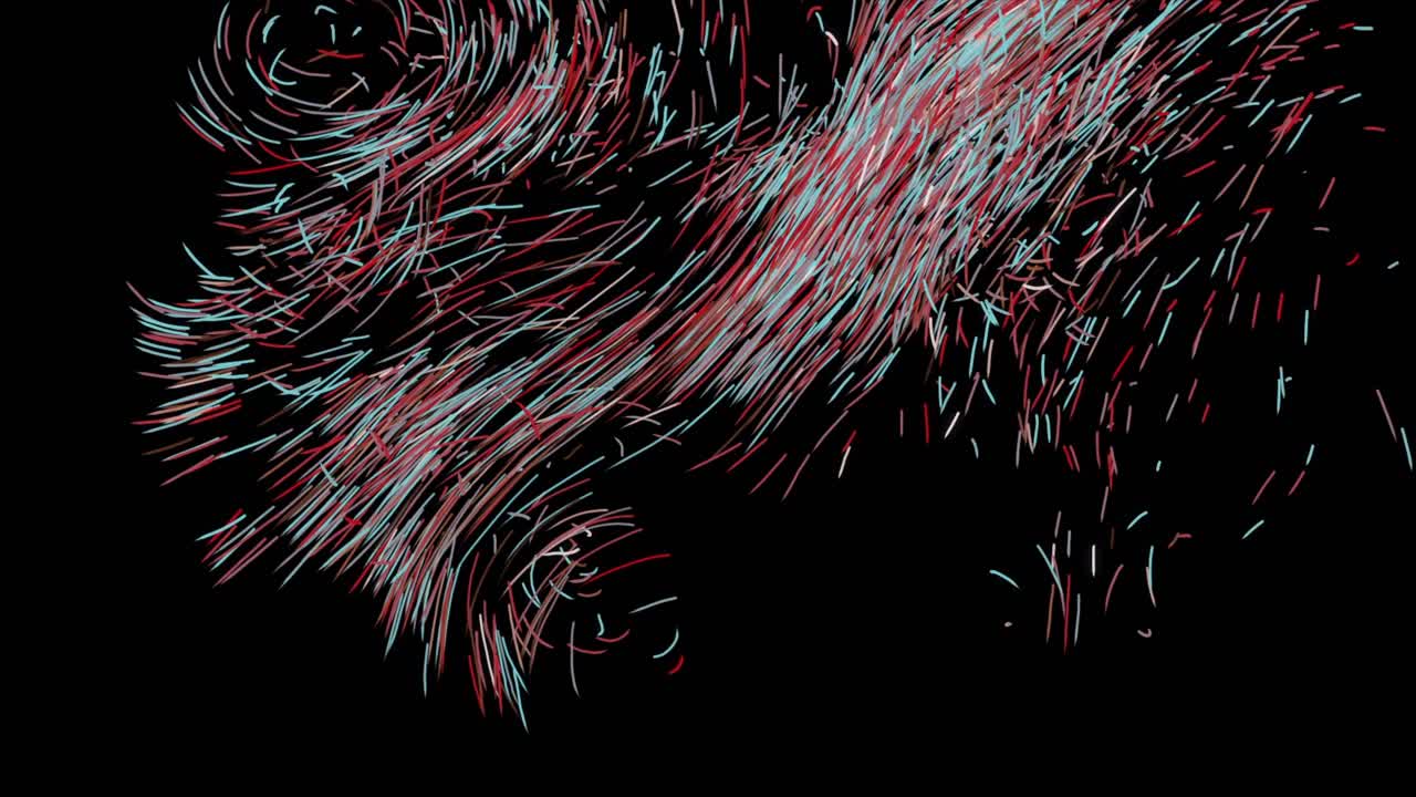 Abstract Art with Flowing Lines