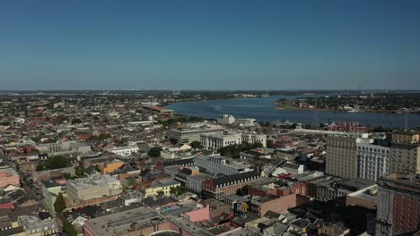 aerial view of new orleans french quarter