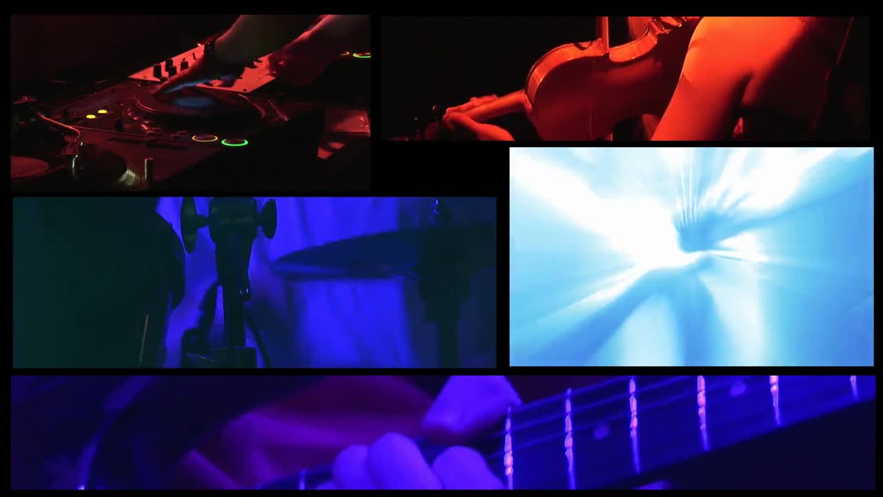 la banda en el escenario