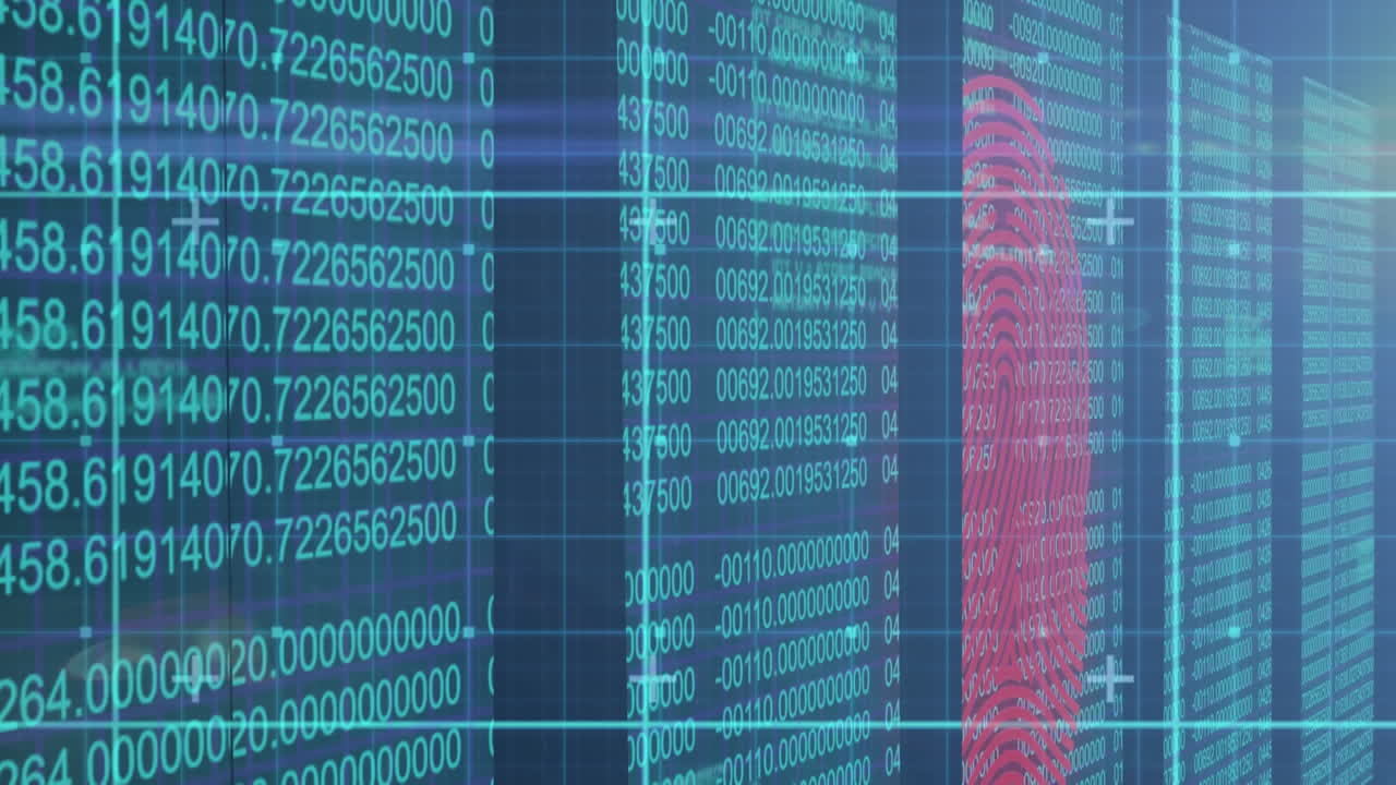 líneas de red que se mueven contra el procesamiento de datos de seguridad cibernética