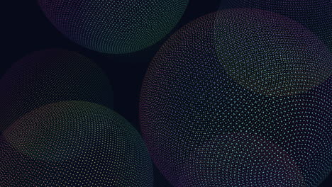 círculos vibrantes patrón de puntos coloridos flota en el aire