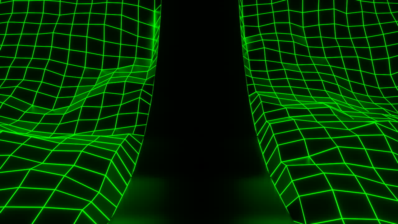 Abstract Neon Grid Background