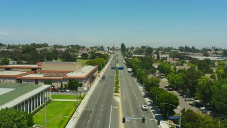 drone over the city - inglewood, california