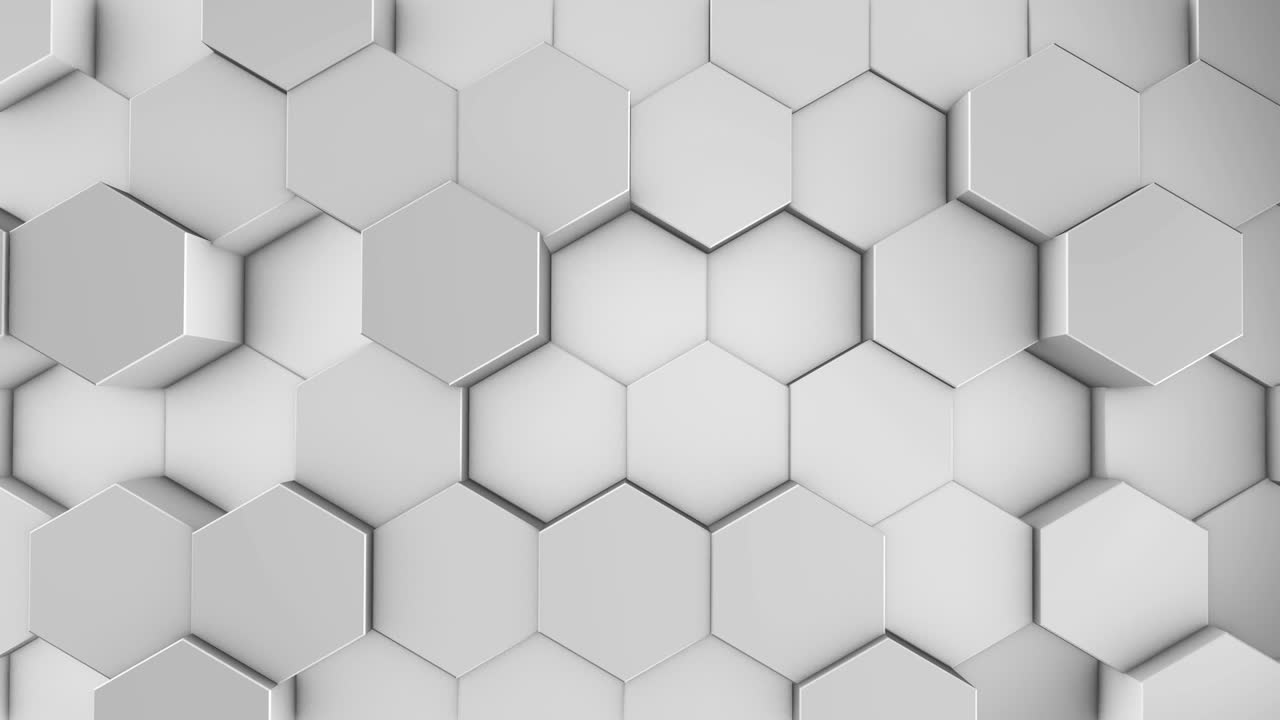 애니메이션 색 육각형 루프 추상적인 배경