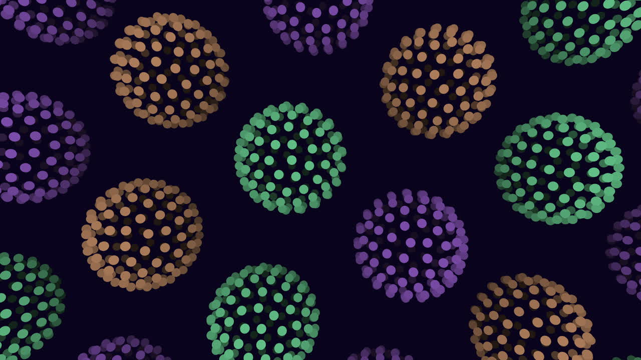 círculos coloridos en fondo negro una sinfonía visual de tamaño y diversidad