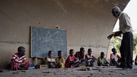 rural african school children learning