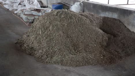 pile-of-grass-and-hay-in-a-organic-farm-for-cow-cattle-feeding