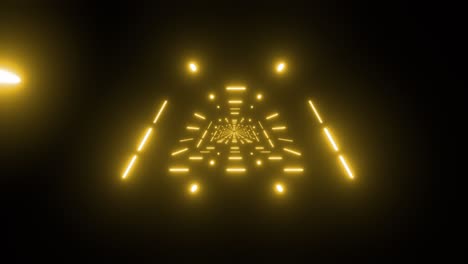 túnel de neón brillante y abstracto