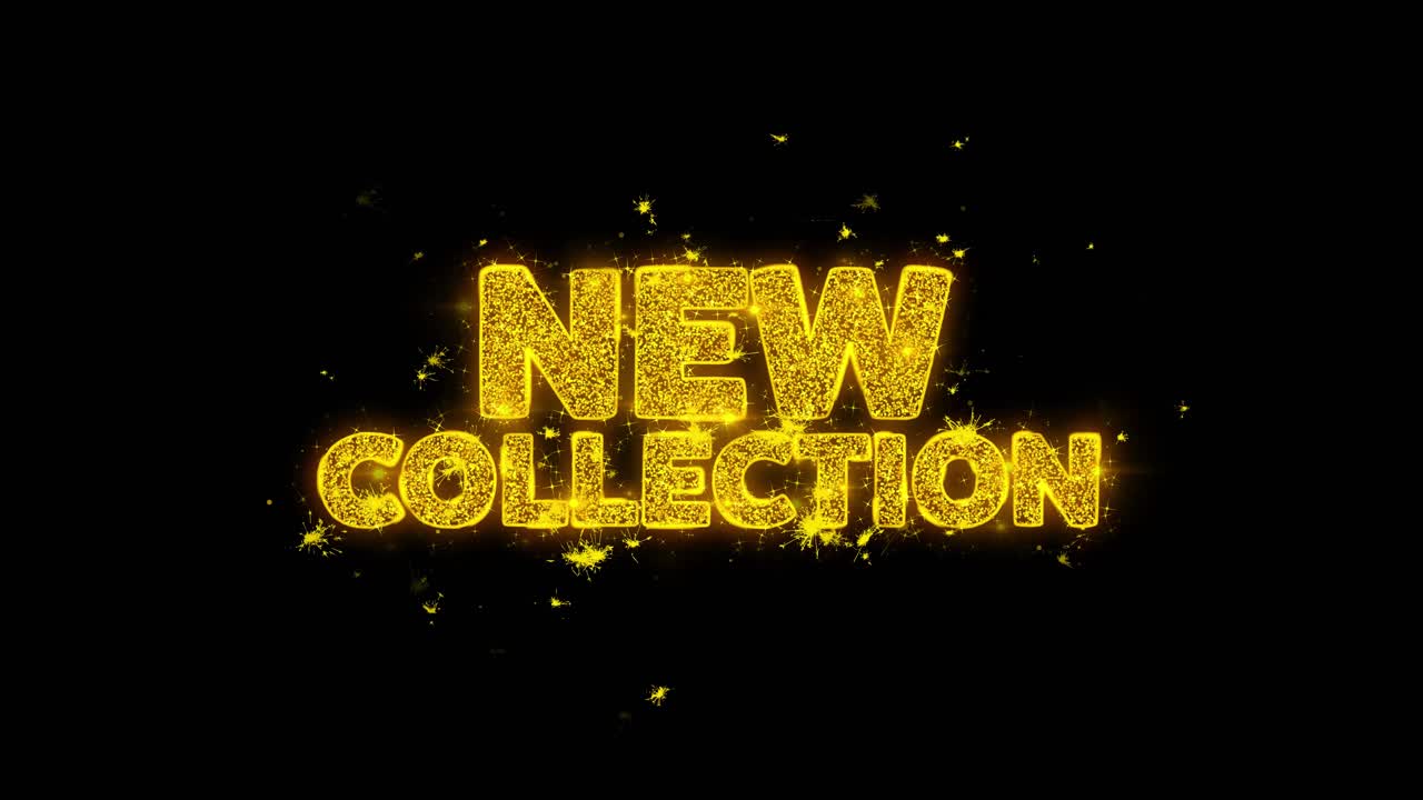 New Collection Sparkling Text Graphic