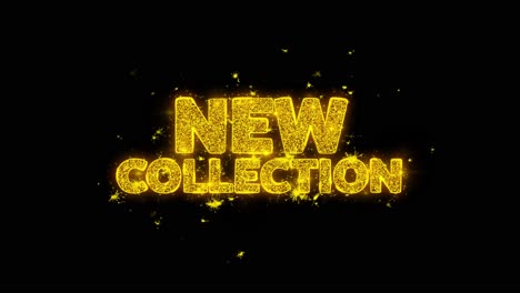 new collection sparkling text graphic