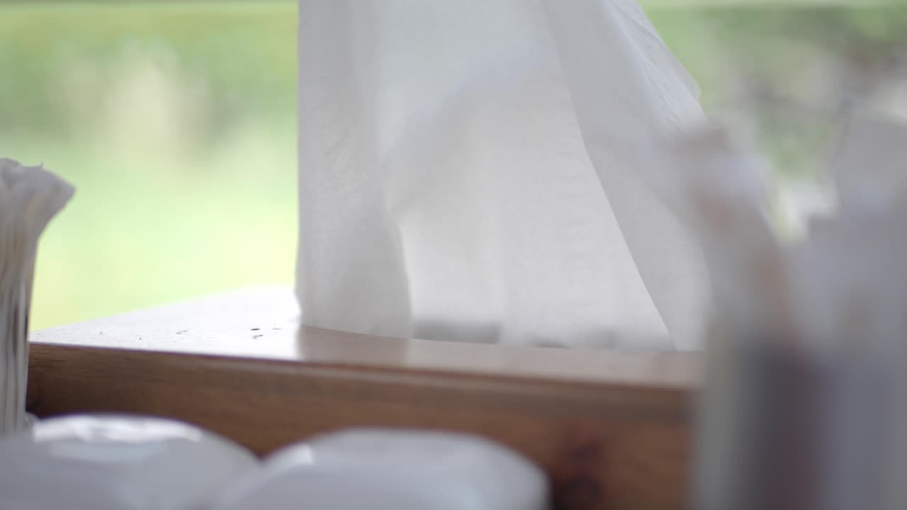 티슈 박스의 클로즈업