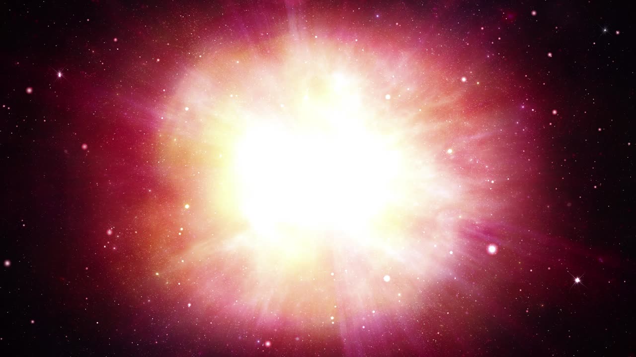 Star Super Giant Nebula Red Space space power electric Light Loop Animation.