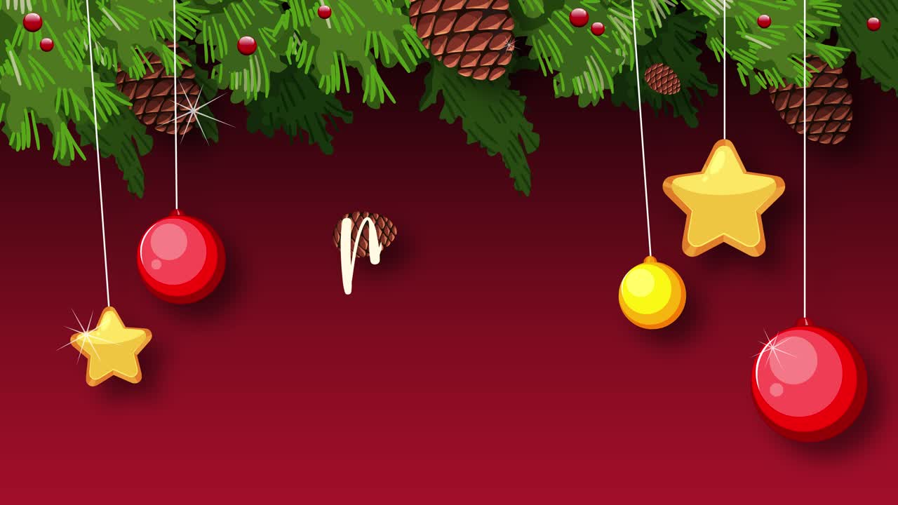 decoraciones navideñas que aparecen en un fondo festivo.