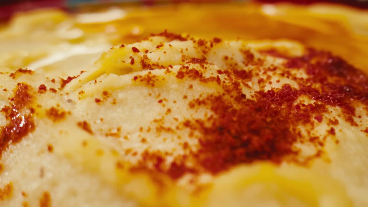 Close up of Hummus