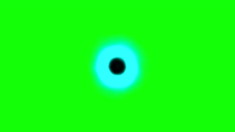 fondo verde y agujero negro en movimiento