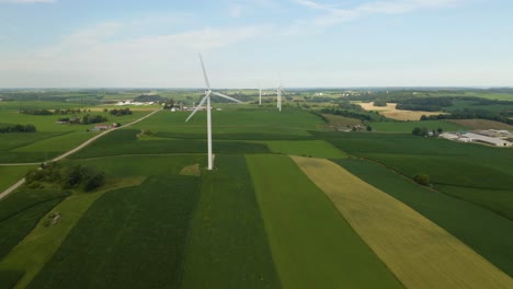 Drone-Shot-of-Wind-Turbine-Producing-Renewable-Energy-to-Power-the-World