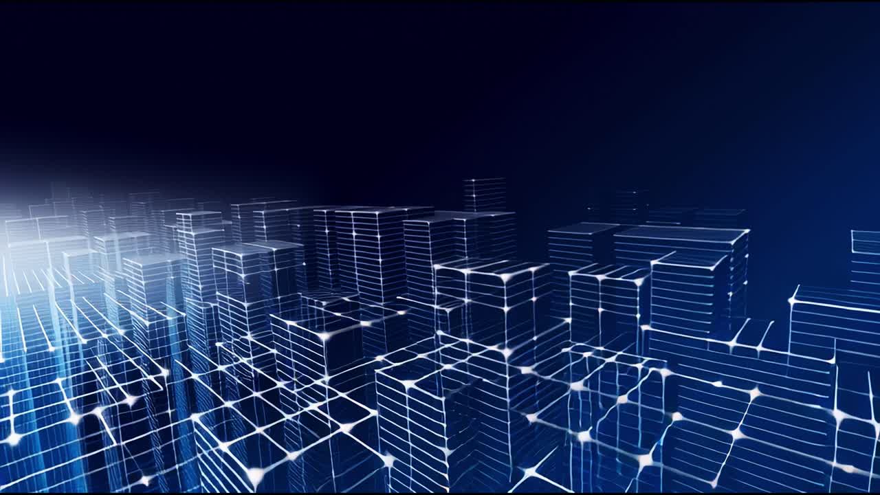 A Deep Dive into the Future of Technology: Spectacular 3D Renderings of Abstract Digital Constructs Illuminating the Path of Innovation in a Darkened Visual Space