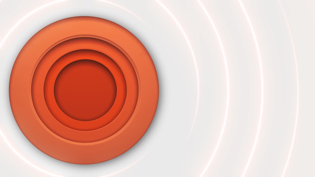 Abstract Orange and White Circular Background