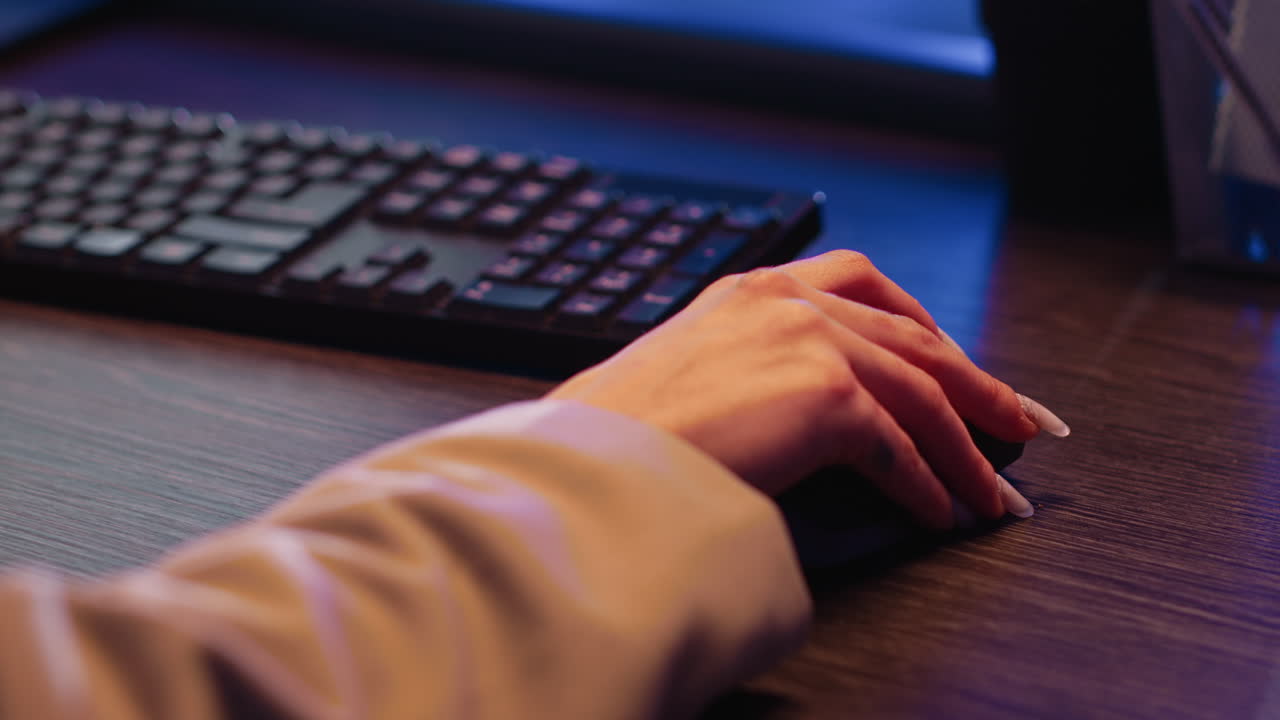 Keyboard and Mouse on Desk