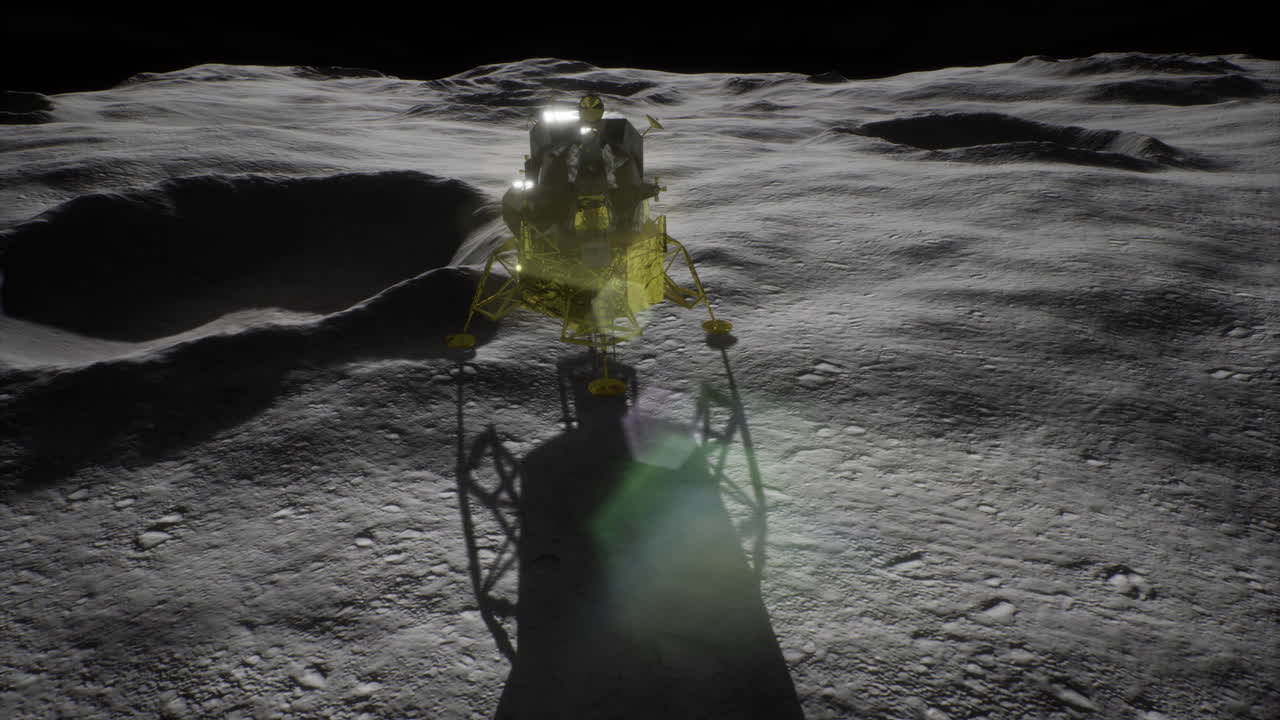 Exploration on the lunar surface by a robotic lander during the night