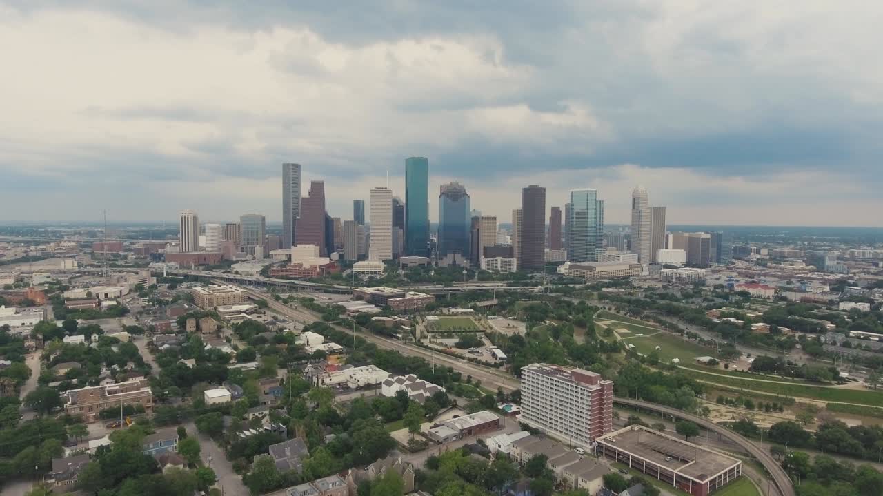 휴스턴 텍사스 스카이라인 다운타운 에어리얼 2