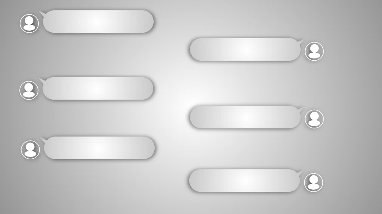 Social media speech bubbles social media comments transparent background social network icons