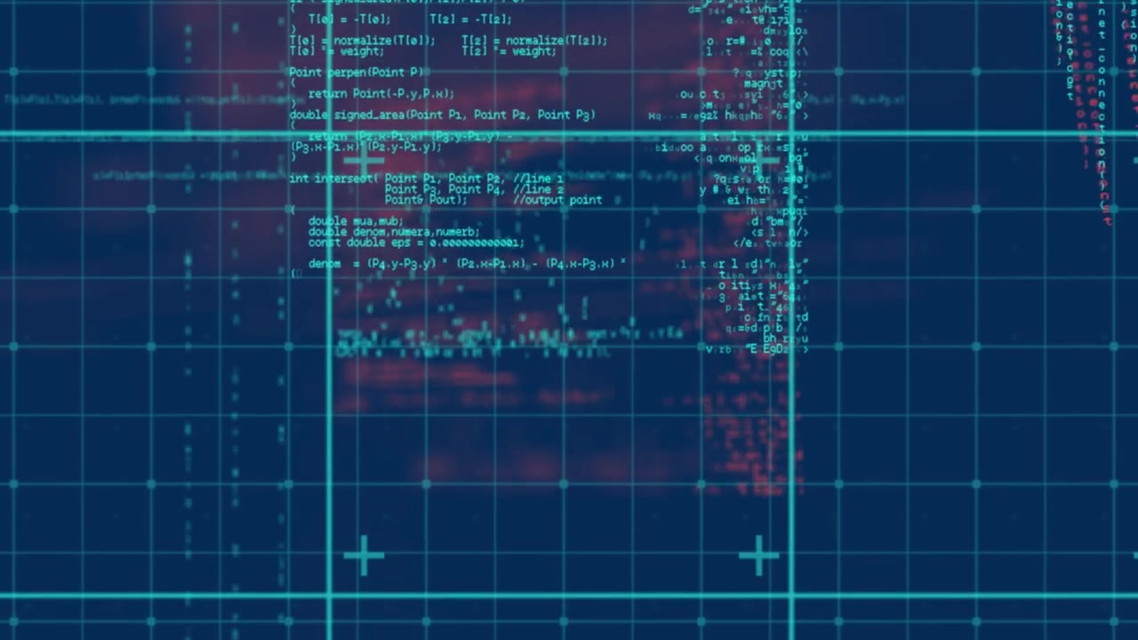Digital Programming Code Scrolling on Dark Background