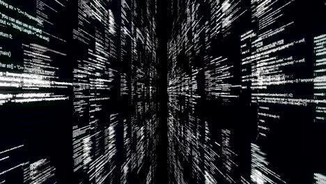 Abstract Computer Code Tunnel