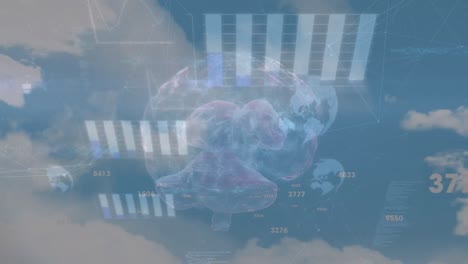 Animation-of-numbers-and-brain-over-clouds