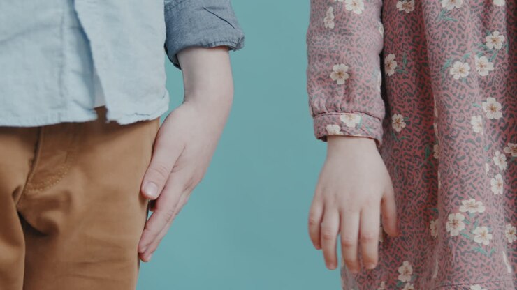 Boy and Girl Holding Hands