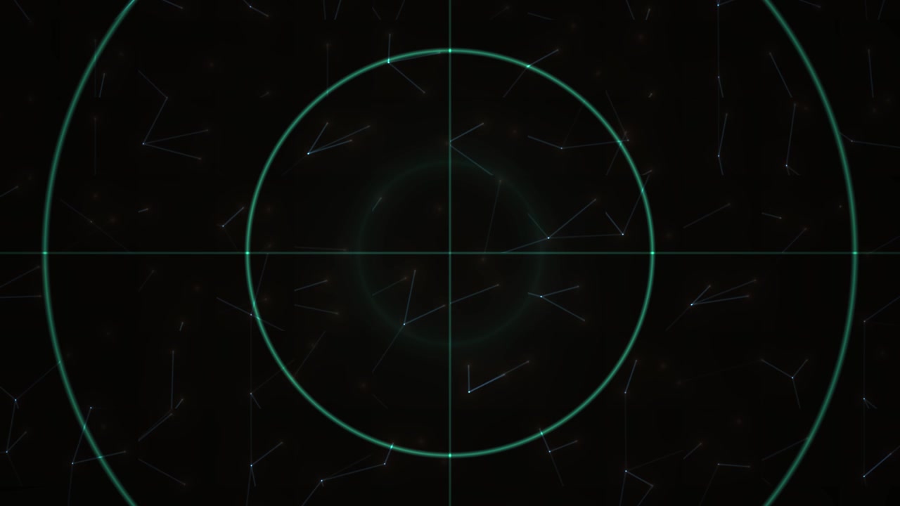 Digital Radar Interface Scanning Abstract Network Data