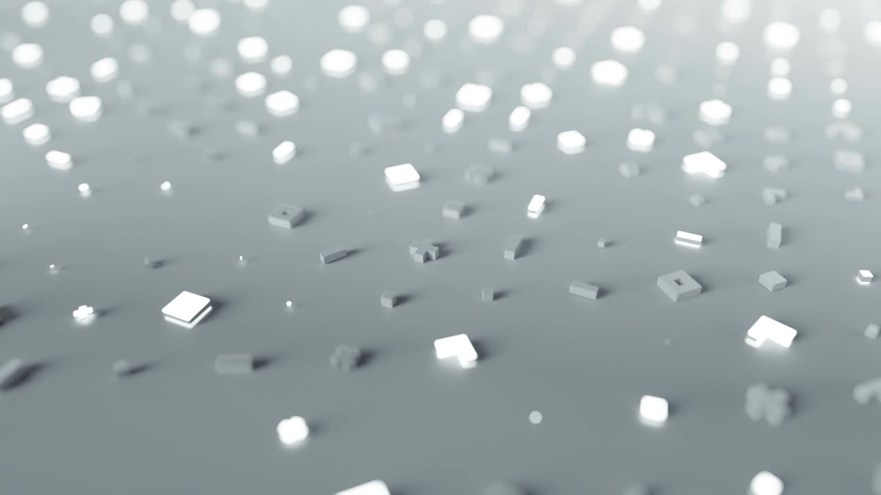 색 추상적인 기호의 리, 3d 렌더링 애니메이션