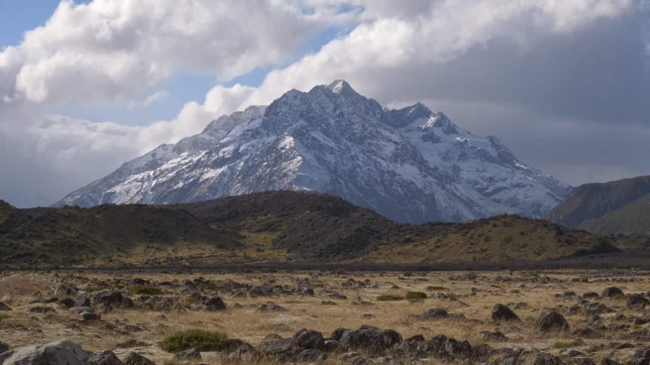 Aoraki, Mount Cook National Park In New Zealand - Wide Shot
