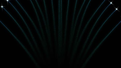 animation of fireworks on black background