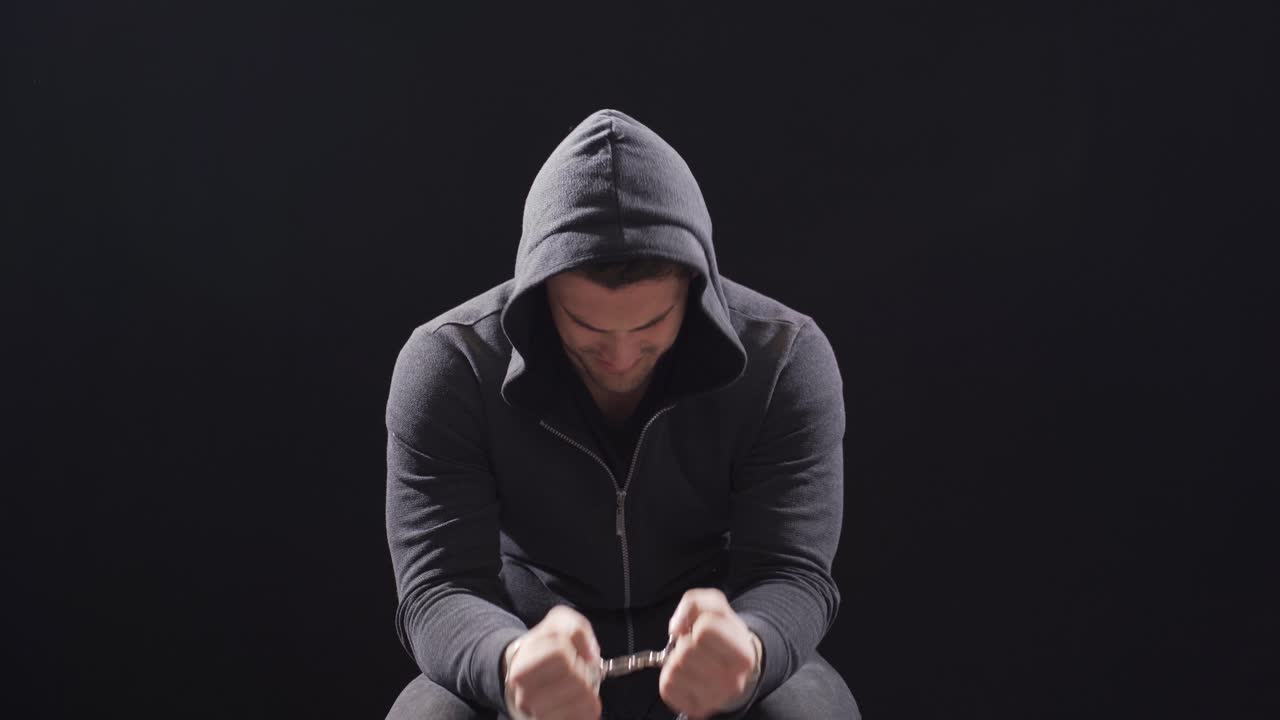 виновный молодой человек допрашивается и просит прощения.