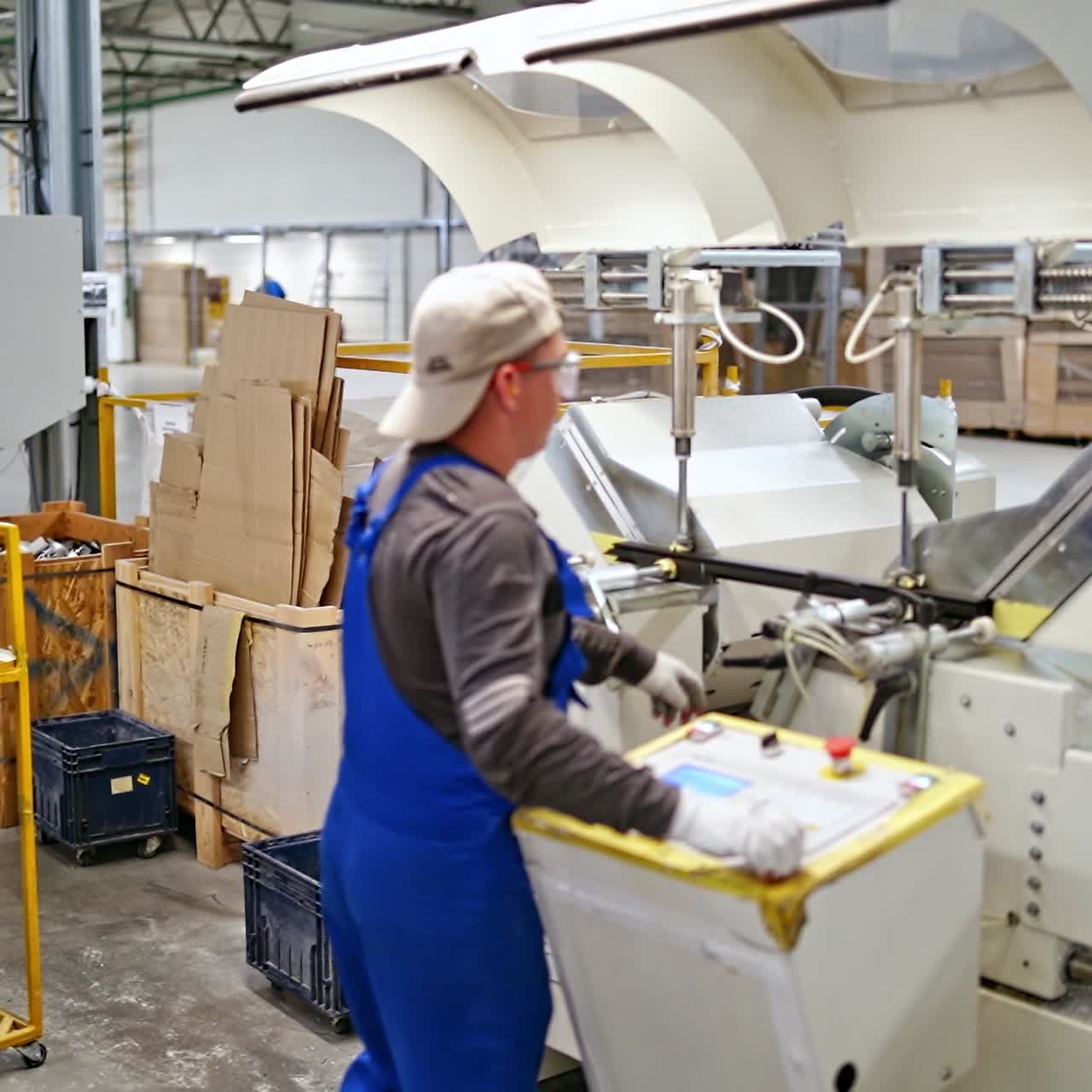 Man work at modern factory