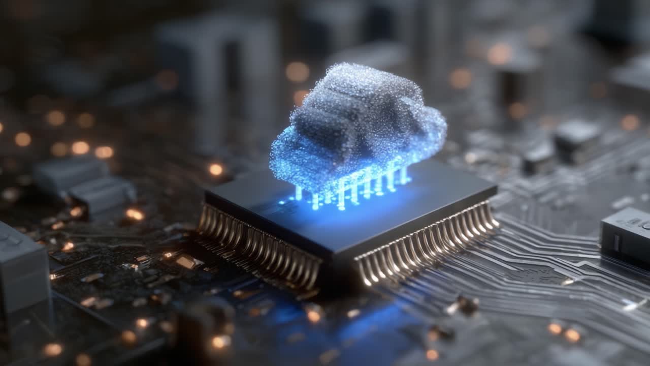 A Futuristic Concept of Autonomous Vehicle Technology Shown on a Circuit Board, Blending Digital Innovation and Modern Automotive Design