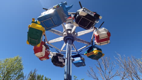 low angle shot of attraction in the park