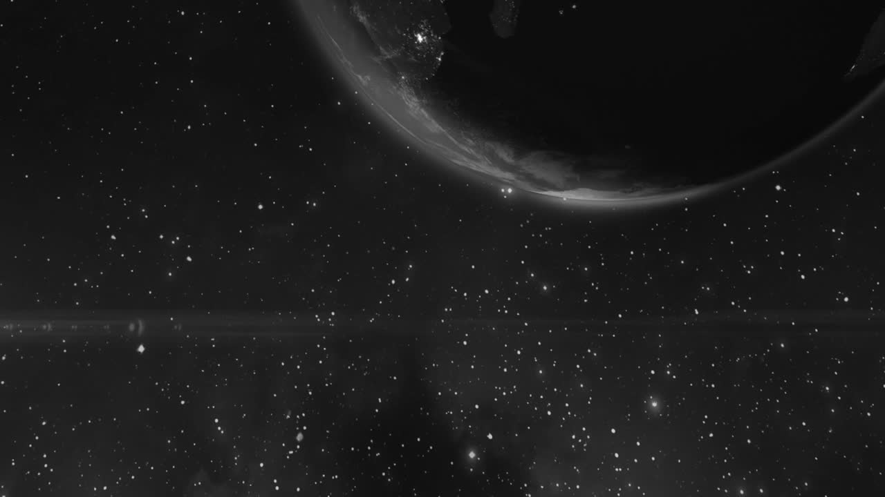 Planeta Tierra girando en el espacio, estrellas, galaxia, universo, ciencia, mundo realista, Vía Láctea.