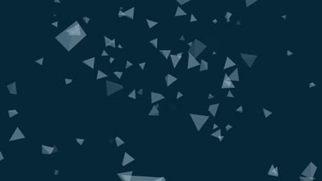 animación de formas en movimiento sobre fondo azul