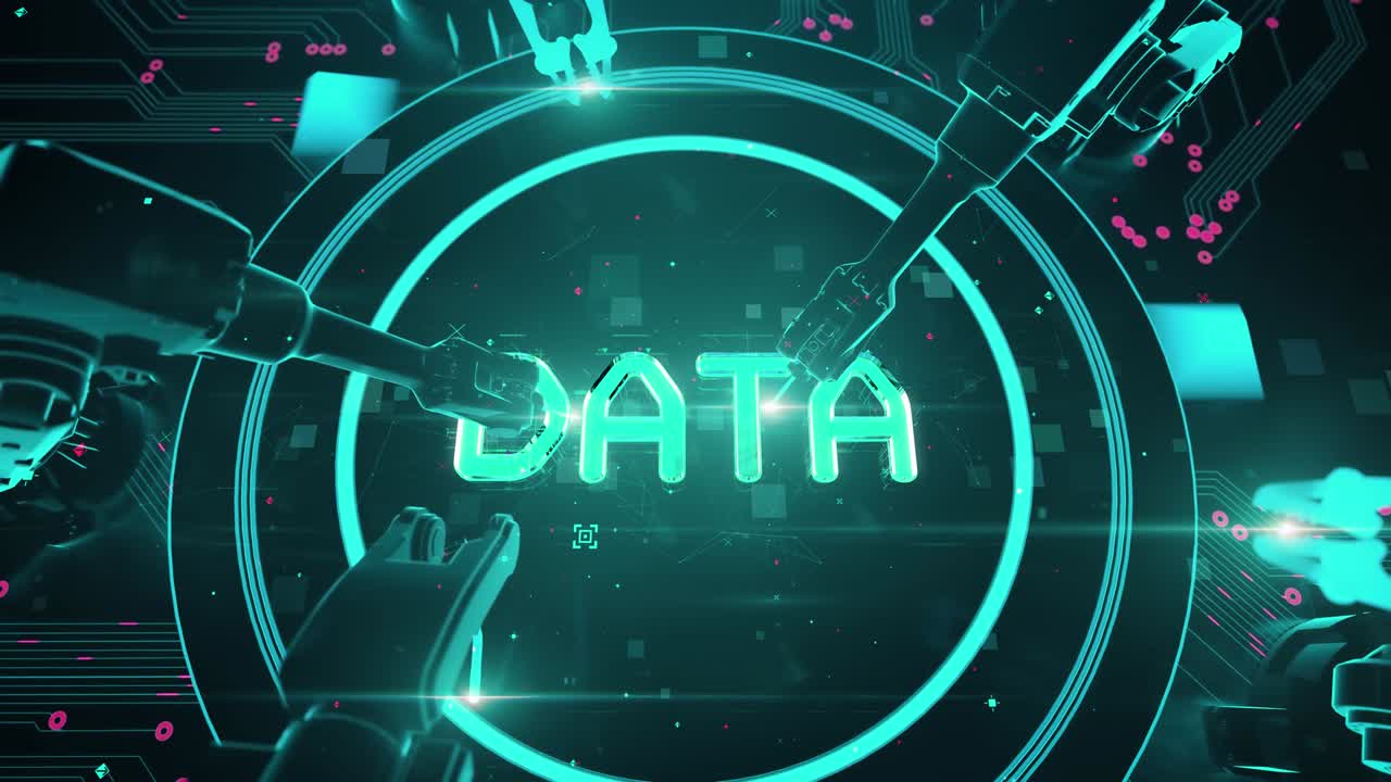 Consumer Price Index with digital technology hitech concept