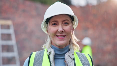 woman construction worker portrait