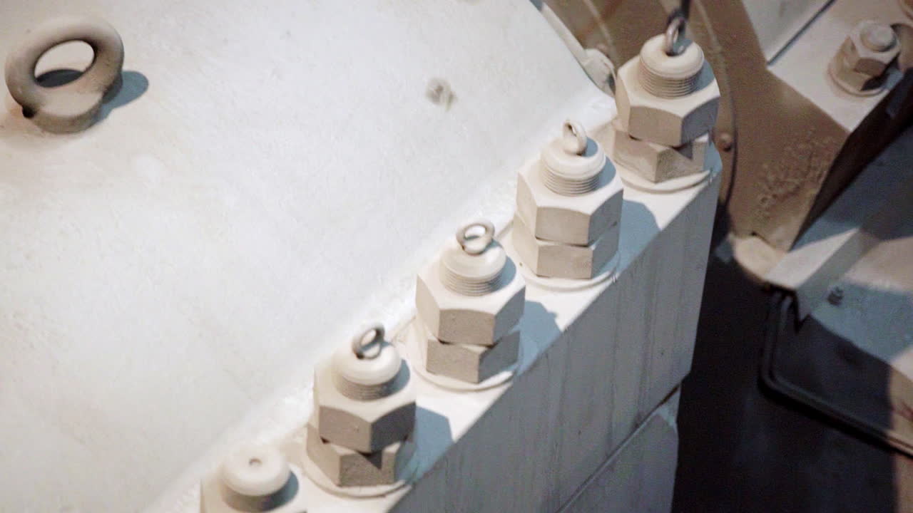 산업 기계 부품의 근접 촬영