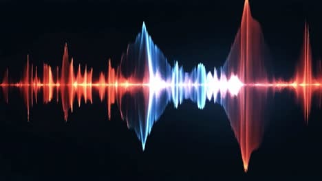 abstract audio waveform visualization