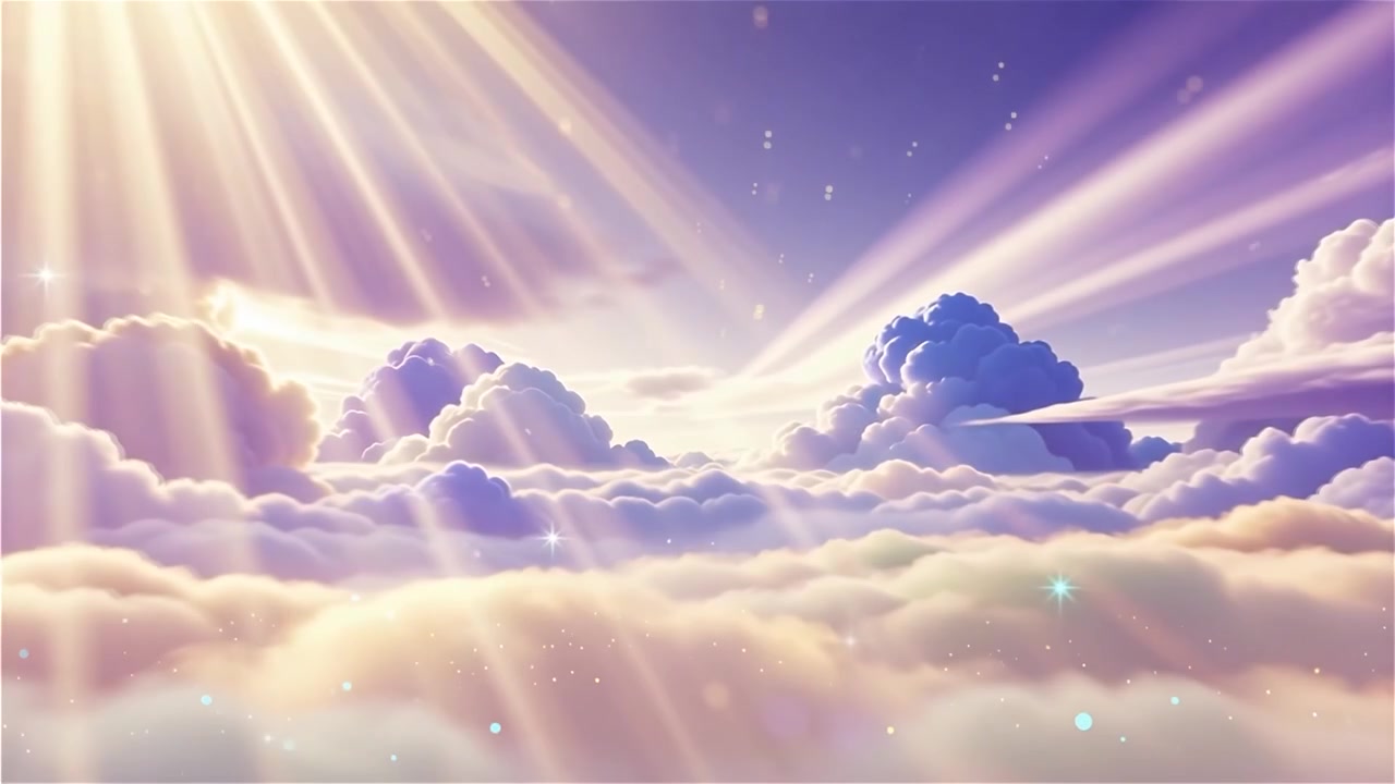 Christian Heavenly Light Worship Background