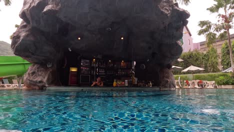 exploring an underwater bar in krabi, thailand