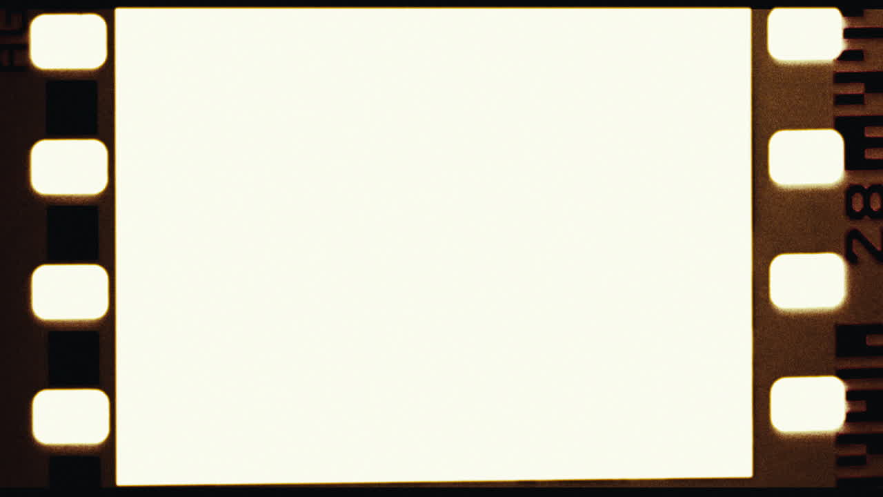 marco de película en blanco